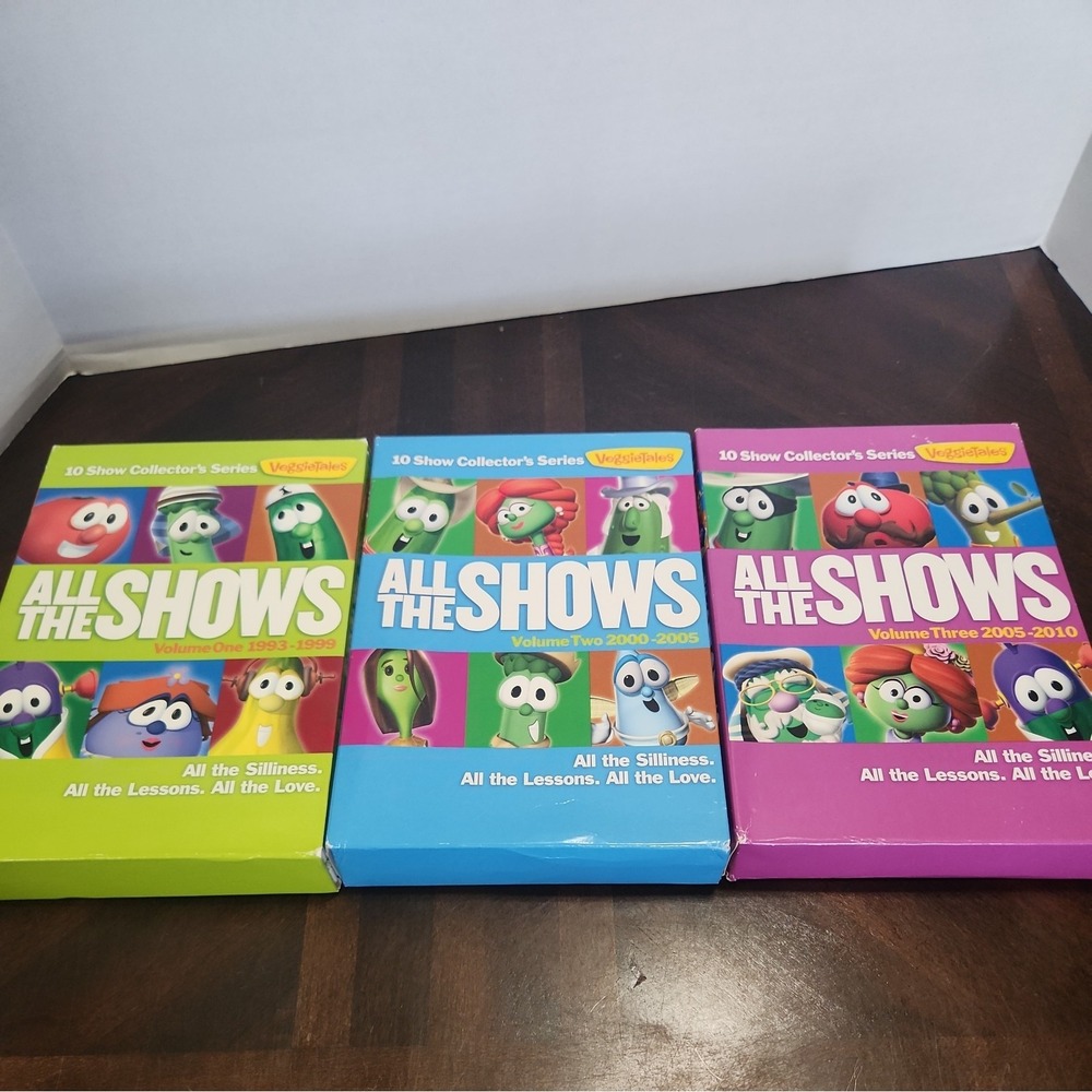 Veggie Tales All the Shows, Vol 1, 2 & 3 (DVD) Pre-owned
